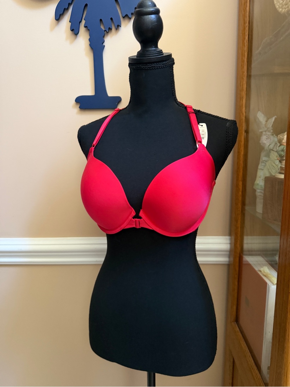 Victoria's Secret Hot Pink Front-Closure Push-Up Bra